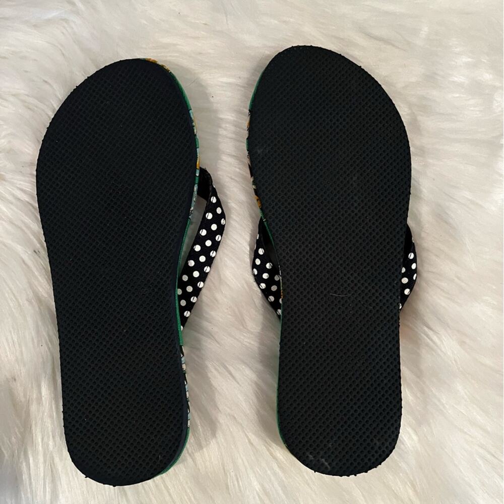 NEW J. Crew Grosgrain Ribbon Classic Polka Dot Tropical Fish Flip Flop Sandals 6 - Picture 11 of 12